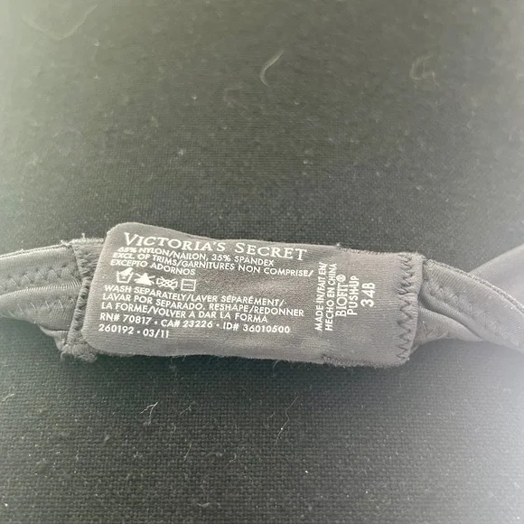 Victoria’s Secret Steel Grey Bio-Fit Push-Up Bra with Convertible Straps in 34B - Picture 4 of 4